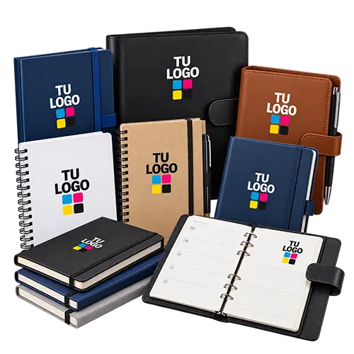 tu logo impreso en agendas y libretas en Libertad 200